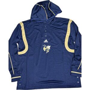 Georgia Tech Yellow Jackets Adidas Large Basketball Shooting Shooter Shirt hood